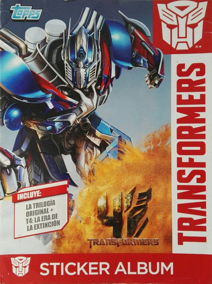 Colección Transformers 4 Sticker Album de TOPPS en ACABARAMOS.COM