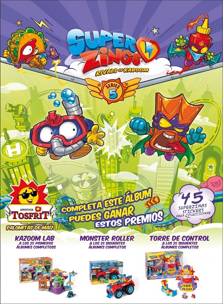 Colección Super Zings Serie 5 Stickers de Tosfrit en ACABARAMOS.COM