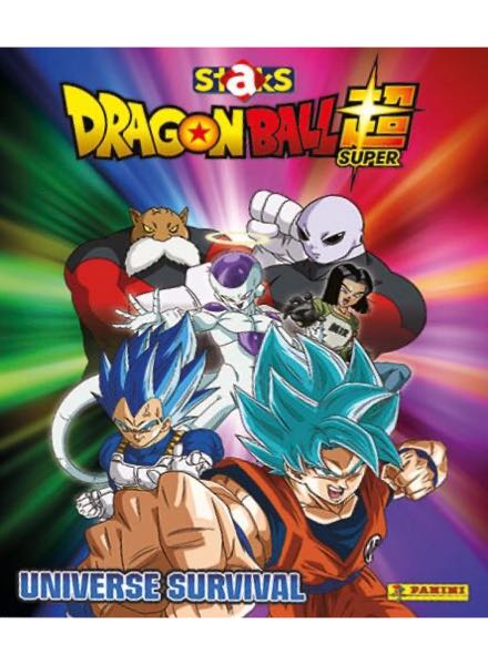 PANINI Staks Dragon Ball Super - Universe survival 2022 - Caixa Completa 50  saquetas