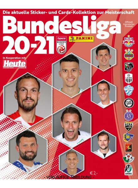 Colección Bundesliga Österreich 2020/21 de Panini en ACABARAMOS.COM