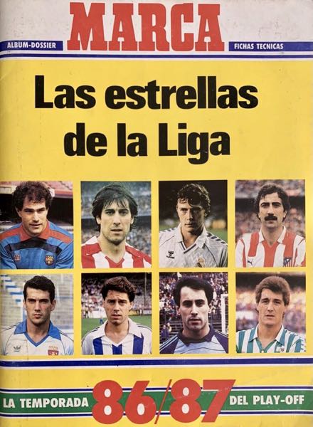 Colección Las Estrellas de la Liga 86-87 de Marca en ACABARAMOS.COM