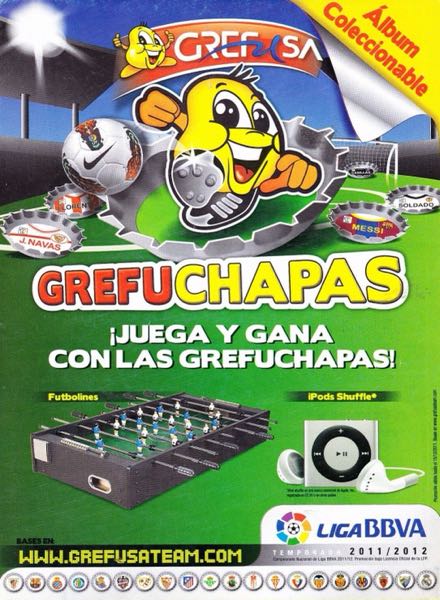 Colección Grefuchapas Liga BBVA 2011-2012 de Grefusa en ACABARAMOS.COM