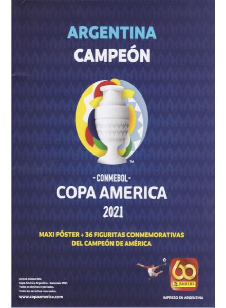 Colección Conmebol Copa América 2021 Argentina Campeon de Panini en ACABARAMOS.COM