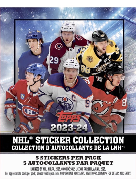 Colección NHL Sticker Collection 2023-24 de TOPPS en ACABARAMOS.COM