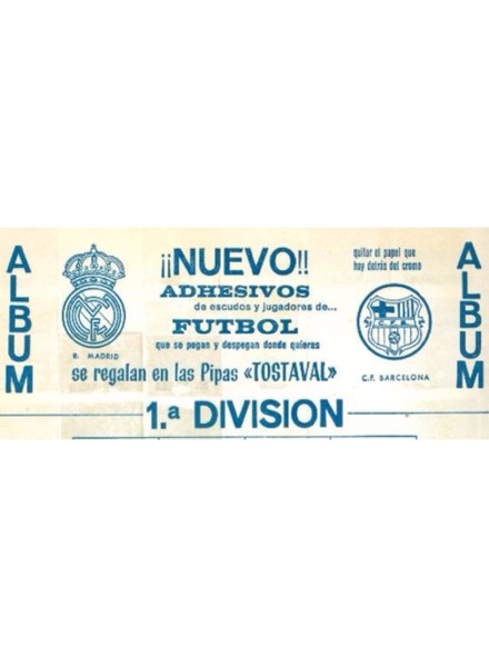 Colección Adhesivos de escudos y jugadores de futbol 1968-69 de Pipas Tostaval en ACABARAMOS.COM