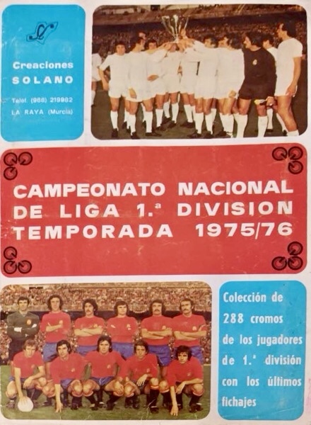 Colección Campeonato Nacional de Liga 1ª División 1975-76 de Creaciones Solano en ACABARAMOS.COM