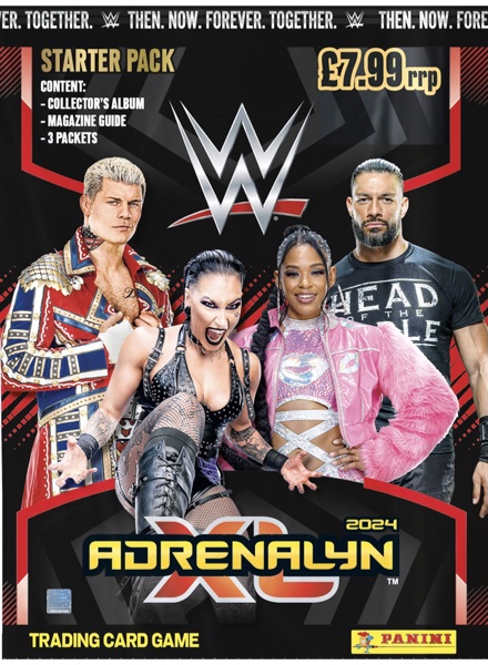 Colección WWE Adrenalyn XL 2024 de Panini en ACABARAMOS.COM