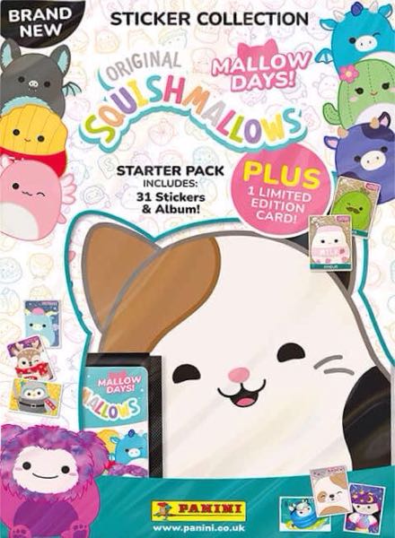 Colección Squishmallows Mallow Days de Panini en ACABARAMOS.COM