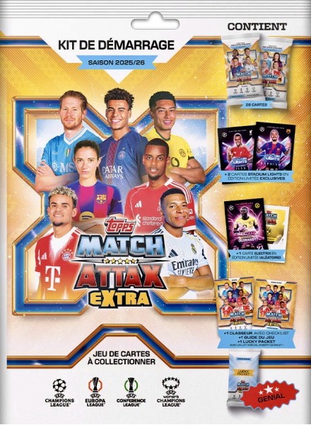 Coleccion UEFA Champions League & Europa League 2025-26. Match Attax Extra en ACABARAMOS.COM