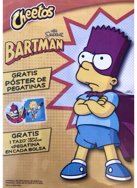 Colección The Simpsons. Bartman (Cheetos) de Matutano en ACABARAMOS.COM