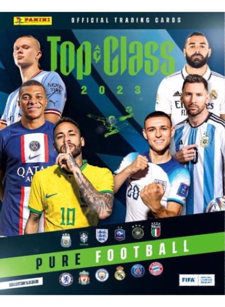 Colección Top Class 2023. Pure Football de Panini en ACABARAMOS.COM