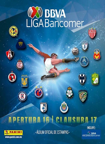 Colección Liga BBVA Bancomer Apertura 16 Clausura 17 de Panini en ACABARAMOS.COM