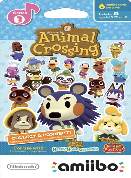 Colección Animal Crossing Amiibo Card Serie 3 de Nintendo en ACABARAMOS.COM