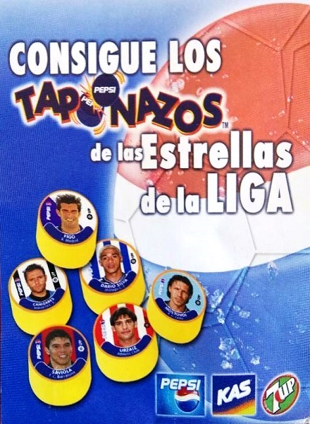 Colección Taponazos de las Estrellas de la Liga 2001-02 de Pepsi en ACABARAMOS.COM