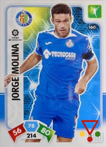 160 Jorge Molina de la colección Adrenalyn XL Liga Santander 2019-20 en ACABARAMOS.COM