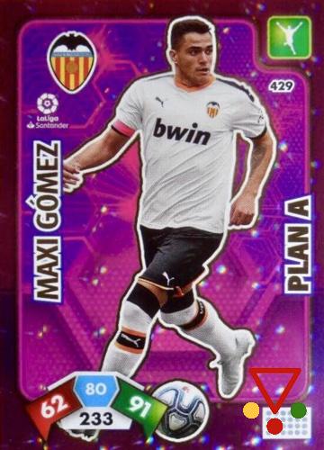 429 Maxi Gómez de la colección Adrenalyn XL Liga Santander 2019-20 en ACABARAMOS.COM