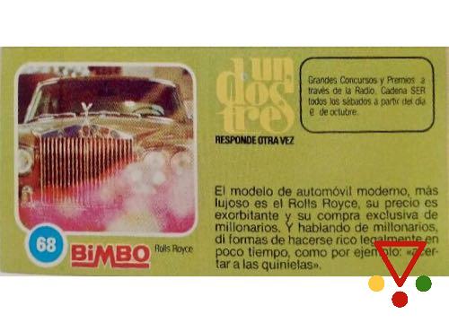 68 Rolls Royce de la colección Un Dos Tres, responde otra vez en ACABARAMOS.COM