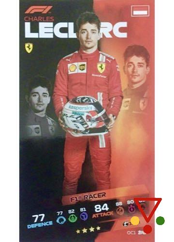 OC1 Charles Leclerc de la colección Formula 1 Turbo Attax 2021 en ACABARAMOS.COM