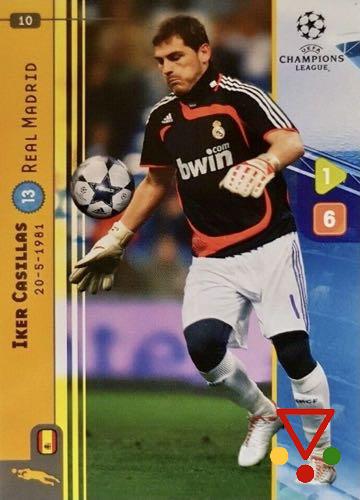 10 Iker Casillas de la colección UEFA Champions League 2008-09. Trading Cards Game en ACABARAMOS.COM