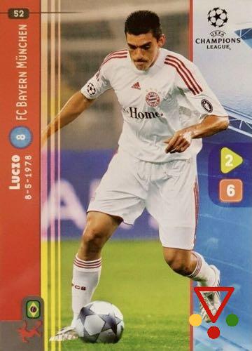 52 Lucio de la colección UEFA Champions League 2008-09. Trading Cards Game en ACABARAMOS.COM