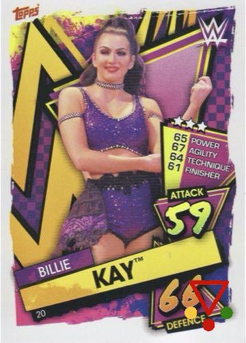 20 Billie Kay de la colección WWE Slam Attax 2021 en ACABARAMOS.COM