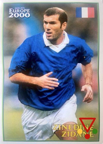 160 Zinedine Zidane de la colección UEFA Euro 2000 Belgica-Holanda. The England Team en ACABARAMOS.COM