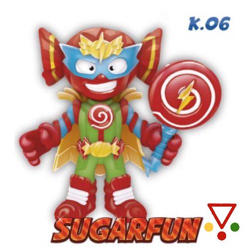 K06 Sugarfun (Caramelo) de la colección SuperThings Serie 8. Kazoom Kids en ACABARAMOS.COM