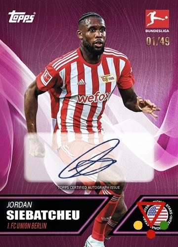 AU12pi Jordan Siebatcheu de la colección Bundesliga International Stars 2022-2023 en ACABARAMOS.COM