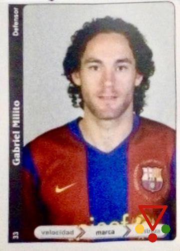 EX33 Gabriel Milito de la colección FutbolMania 08 09 en ACABARAMOS.COM