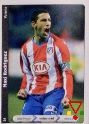 EX34 Maxi Rodriguez de la colección FutbolMania 08 09 en ACABARAMOS.COM