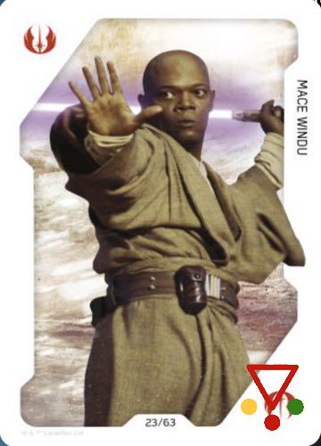 23 Mace Windu de la colección Star Wars. Juego de cartas en ACABARAMOS.COM