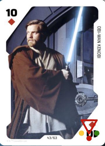 43 Obi-Wan Kenobi de la colección Star Wars. Juego de cartas en ACABARAMOS.COM