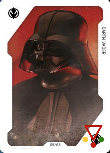 5 Darth Vader de la colección Star Wars. Juego de cartas en ACABARAMOS.COM