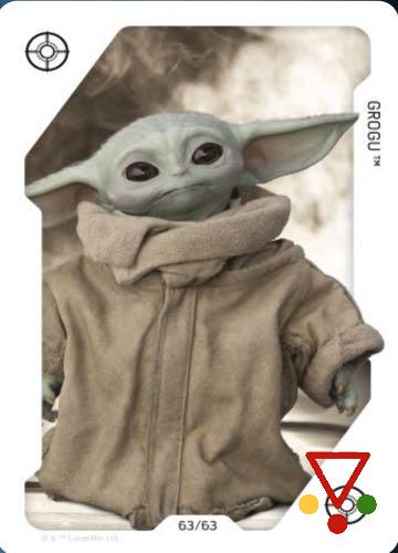 63 Grogu de la colección Star Wars. Juego de cartas en ACABARAMOS.COM
