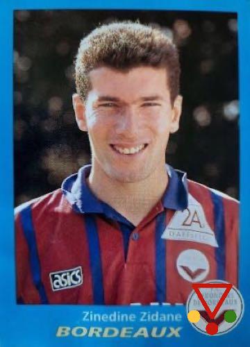 62 Zinedine Zidane de la colección Foot 1995-1996 en ACABARAMOS.COM