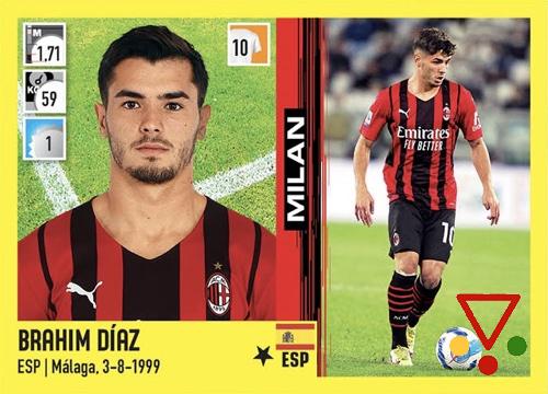 281 Brahim Díaz de la colección Calciatori 2021-2022 en ACABARAMOS.COM