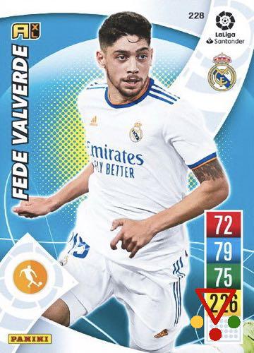 228 Fede Valverde de la colección Adrenalyn XL Liga Santander 2021-22 en ACABARAMOS.COM