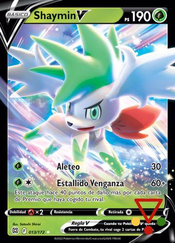 13 Shaymin de la colección Pokemon Espada y Escudo 9. Astros Brillantes en ACABARAMOS.COM