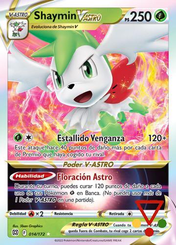 14 Shaymin de la colección Pokemon Espada y Escudo 9. Astros Brillantes en ACABARAMOS.COM