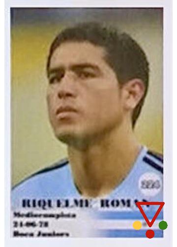 224 Riquelme de la colección Fútbol Copa America Venezuela 2007 en ACABARAMOS.COM