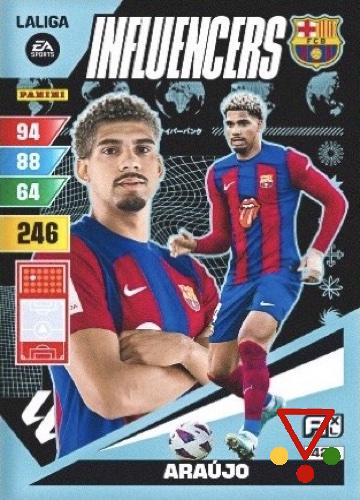420 Araújo de la colección Adrenalyn XL Liga EaSports 2023-24 en ACABARAMOS.COM