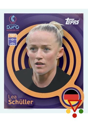 173 Lea Schüller de la colección UEFA Womens Euro Switzerland 2025 en ACABARAMOS.COM