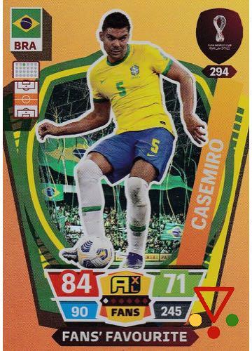 294 Casemiro de la colección FIFA World Cup Qatar 2022. Adrenalyn XL en ACABARAMOS.COM