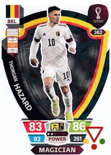 362 Thorgan Hazard de la colección FIFA World Cup Qatar 2022. Adrenalyn XL en ACABARAMOS.COM