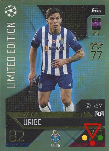 LE19 Matheus Uribe de la colección UEFA Champions League & Europa League 2022-23. Match Attax en ACABARAMOS.COM