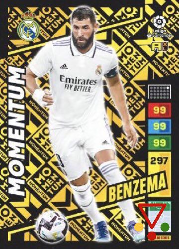 MOM-be Benzemá de la colección Adrenalyn XL Liga Santander 2022-23 en ACABARAMOS.COM