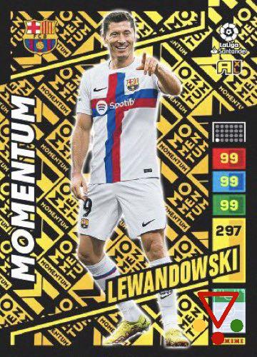 MOM-le Lewandowski de la colección Adrenalyn XL Liga Santander 2022-23 en ACABARAMOS.COM