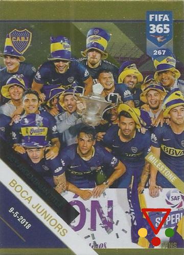 267 Boca Juniors (Milestone) de la colección FIFA 365 2019 Adrenalyn XL en ACABARAMOS.COM