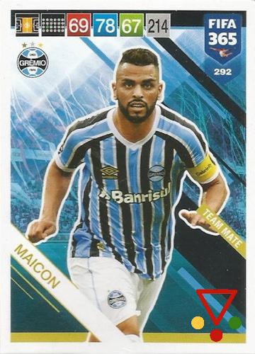 292 Maicon de la colección FIFA 365 2019 Adrenalyn XL en ACABARAMOS.COM