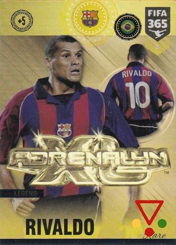 2 Rivaldo de la colección FIFA 365 2019 Adrenalyn XL en ACABARAMOS.COM